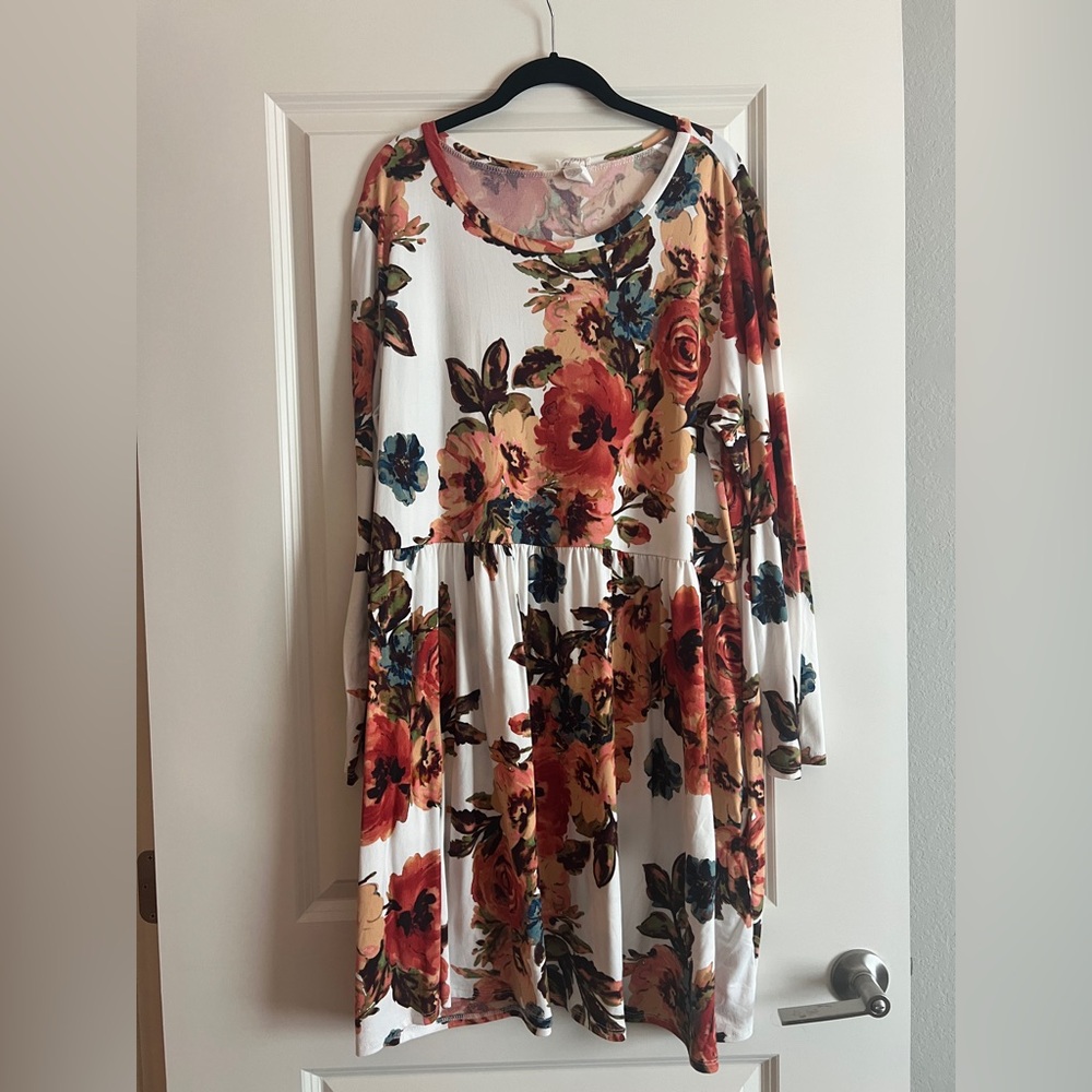 Chic Soul Floral Dress - Multicolor
